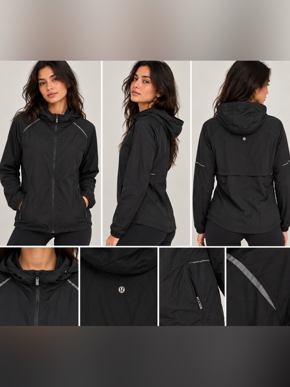 Lululemon Women's Black Lightweight Mist Over Windbreaker